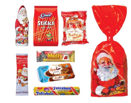 Mikuláscsomag 171g, Standard mikuláscsomag, csak édességek